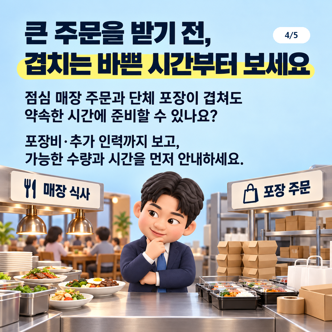 단체 주문 견적에는 어떤 비용을 더해야 하나요