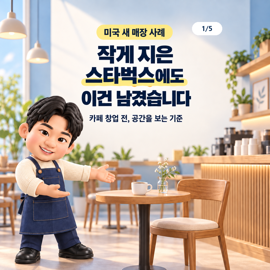 스타벅스의 작은 매장에서 무엇이 달라졌나요